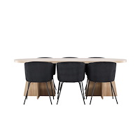 Venture Home Bootcut Matbord med Berit Matstol