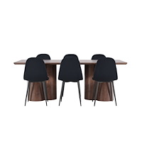 Venture Home Olivia Matbord med Polar Matstol