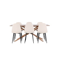 Venture Home Piazza Matbord med Polar Matstol