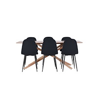Venture Home Piazza Matbord med Polar Matstol