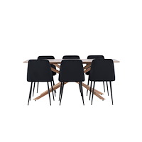 Venture Home Piazza Matbord med Night Matstol