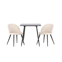 Venture Home Polar Matbord med Velvet Matstol