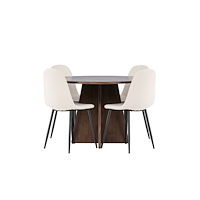 Venture Home Bootcut Matbord med Polar Matstol