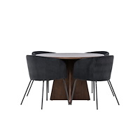 Venture Home Bootcut Matbord med Berit Matstol