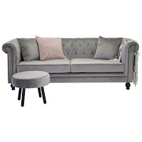 Venture Home Velvet 3-Sits Soffa