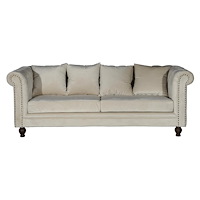 Venture Home Velvet 3-Sits Soffa