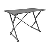 TECHLY TECHly - skrivbord - rektangulär med konturerad sida - svart