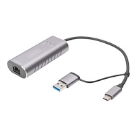 Digitus DIGITUS DN-3028 - nätverksadapter - USB-C / USB-A - 2.5GBase-T