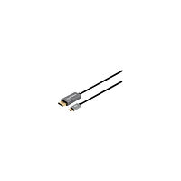 Manhattan Manhattan USB-C to DisplayPort 1.4 Cable, 8K@60Hz, 2m, Male to Male, Black, Three Year Warranty, Polybag - DisplayPort-k...