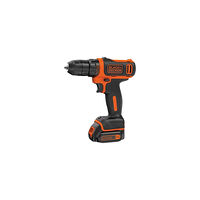 BLACK+DECKER BLACK+DECKER BDCDD12KB-QW - borr/drivare - sladdlös - 2 batterier