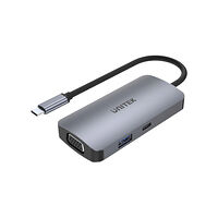 UNITEK Unitek uHUB P5 Trio - dockningsstation - USB-C - VGA, HDMI