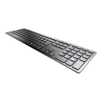 CHERRY CHERRY KW 9100 SLIM - tangentbord - QWERTZ - tysk - svart, silver Inmatningsenhet