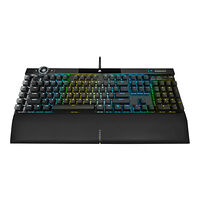 Corsair CORSAIR Gaming K100 RGB - tangentbord - tysk - eloxiderat svart borstad aluminium Inmatningsenhet