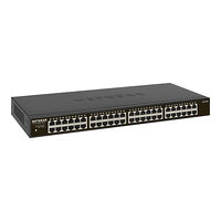 Netgear NETGEAR SOHO GS348 - switch - 48 portar - ohanterad - rackmonterbar