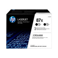 Hewlett-Packard HP 87X - 2-pack - Lång livslängd - svart - original - LaserJet - tonerkassett (CF287XD)