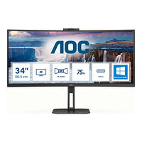 AOC AOC Value-line CU34V5CW/BK - V5 series - LED-skärm - böjd - 34"