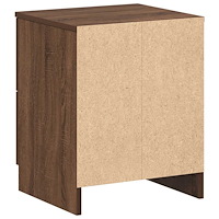 vidaXL Sängbord med 2 lådor brun ek 40x36x50 cm