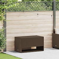 vidaXL Kuddlåda utomhus brun 100x55x55,5 cm konstrotting