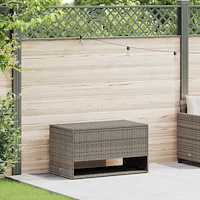 vidaXL Kuddlåda för utomhusbruk grå 100x55x55,5 cm konstrotting