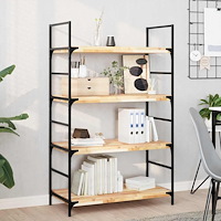 vidaXL Svävande hylla 80x40x4 cm obehandlat massivt akaciaträ