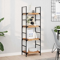 vidaXL Svävande hyllor 4 st 40x30x4 cm behandlat massivt akaciaträ