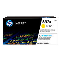 Hewlett-Packard HP 657X - Lång livslängd - gul - original - LaserJet - tonerkassett (CF472X)