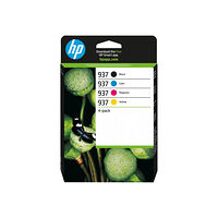 Hewlett-Packard HP 937 - 4-pack - svart, cyan, magenta, gul - original - bläckpatron