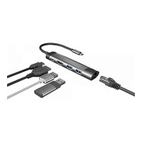 NATEC Natec Fowler GO - dockningsstation - USB-C - HDMI - 1GbE