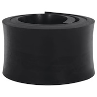 vidaXL Gummikant för snöplog svart 150x15x2 cm
