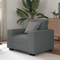 vidaXL Soffstol mörkgrå 60 cm tyg