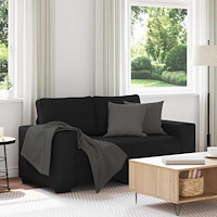 vidaXL 2-sitssoffa svart 120 cm tyg