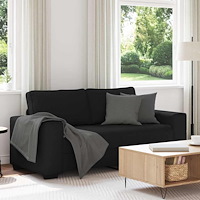 vidaXL 2-sitssoffa svart 140 cm tyg