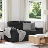 vidaXL 2-sitssoffa svart 120 cm konstläder