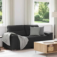 vidaXL 2-sitssoffa svart 140 cm konstläder