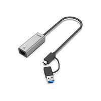 UNITEK Unitek U1313C - nätverksadapter - USB-C / USB-A - 10M/100M/1G/2.5 Gigabit Ethernet