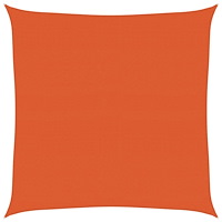 vidaXL Solsegel 160 g/m² fyrkantig orange 4,5x4,5 m HDPE