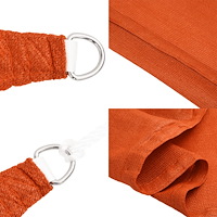 vidaXL Solsegel 160 g/m² fyrkantig orange 4,5x4,5 m HDPE