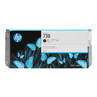 Hewlett-Packard HP 738 - svart - original - DesignJet - bläckpatron