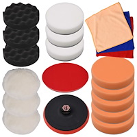 vidaXL Polerset 18 delar 150 mm