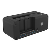 RaidSonic Technology ICY BOX IB-2924MSCL-C31 - HDD / SSD dockningsstation - klonfunktion - M.2 NVMe Card / SATA 6Gb/s - USB 3.2 (Gen 2)