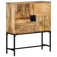 vidaXL Skänk 80x30x95 cm massivt grovt mangoträ