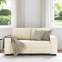 vidaXL 2-sitssoffa 120 cm linne