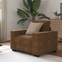 vidaXL Fåtölj Brun 59 cm Konstläder