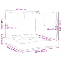 vidaXL Palldynor 3 st beige tyg