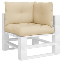 vidaXL Palldynor 3 st beige tyg