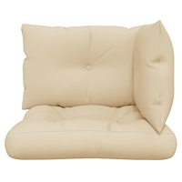 vidaXL Palldynor 3 st beige tyg