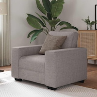 vidaXL Soffstol taupe 60 cm tyg