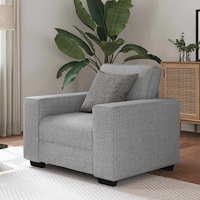 vidaXL Soffstol molngrå 60 cm tyg
