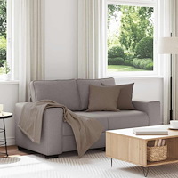 vidaXL 2-sitssoffa taupe 120 cm tyg