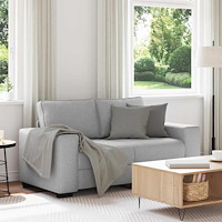 vidaXL 2-sitssoffa molngrå 120 cm tyg
